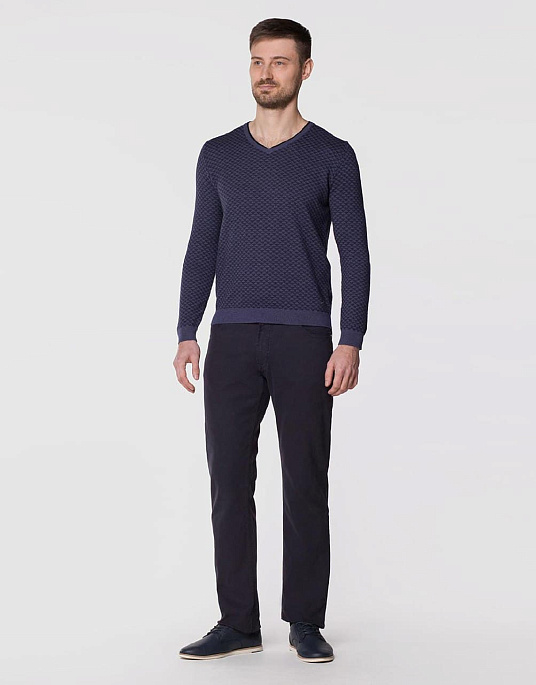 Пуловер Pierre Cardin из серии Royal Blend в синем цвете