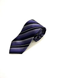 Краватка BOSS фіолетового кольору у смужку
