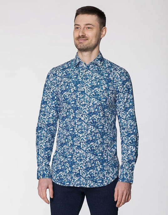 Рубашка Pierre Cardin из эксклюзивной коллекции Le Bleu в белом цвете