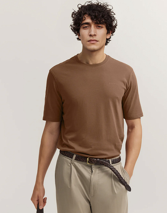 Футболка Bugatti у коричневому кольорі