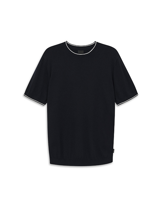 Трикотажна футболка Bugatti у темно-синьому кольорі