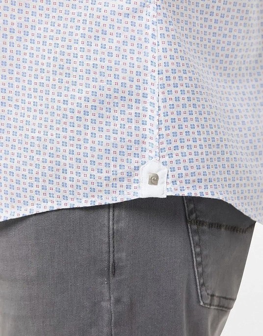 Рубашка Pierre Cardin из коллекции Air Touch с коротким рукавом  в белом цвете