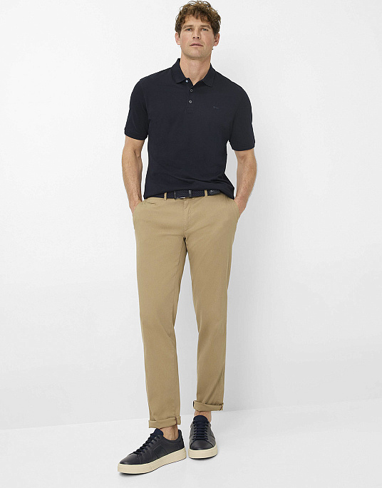 Мужские брюки-флеты Brax FABIO HI-FLEX коричневого цвета