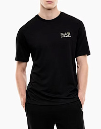 Чоловіча футболка EA7 Emporio Armani у чорному кольорі