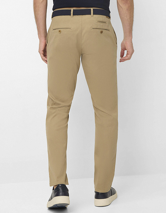 Мужские брюки-флеты Brax FABIO HI-FLEX коричневого цвета