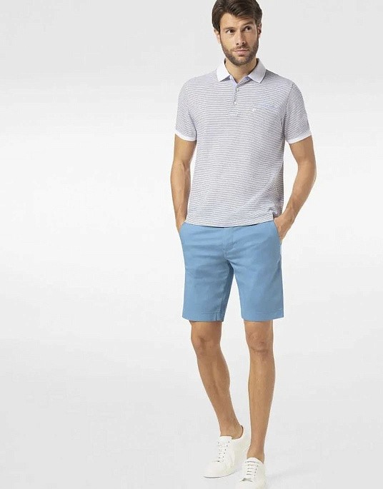 Шорти Pierre Cardin з косим кишенею в блакитному кольорі
