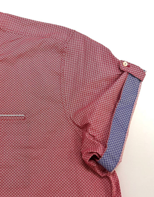 Рубашка Pierre Cardin с коротким рукавом из серии Cotton Comfort в розовом цвете