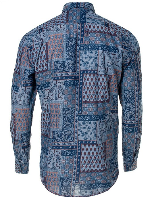 Рубашка Pierre Cardin в сером цвете с принтом