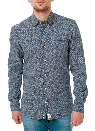 Сорочка  Pierre Cardin у синьому кольорі з квітковим принтом