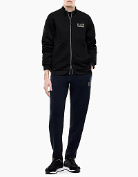 Чоловічий спортивний костюм EA7 Emporio Armani у чорному кольорі