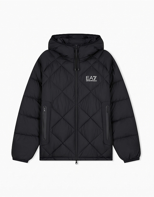 Чоловіча куртка EA7 Emporio Armani у чорному кольорі