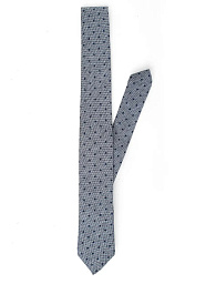 Краватка Pierre Cardin бавовняна Сіро-синя