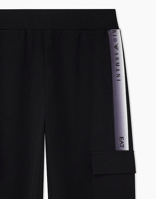 Брюки женские EA7 Emporio Armani в черном цвете