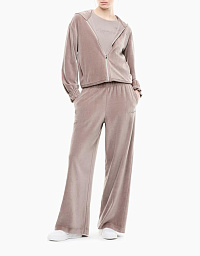 Женский спортивный костюм EA7 Emporio Armani в серо-бежевом цвете