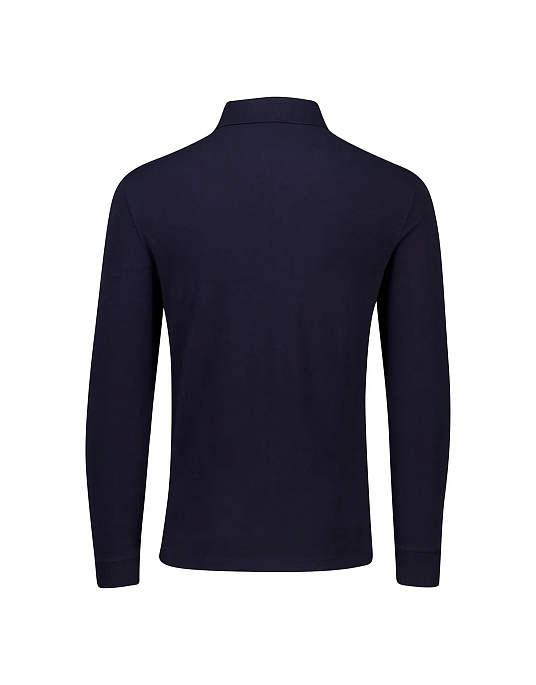 Поло с длинным рукавом Bugatti тёмно-синего цвета