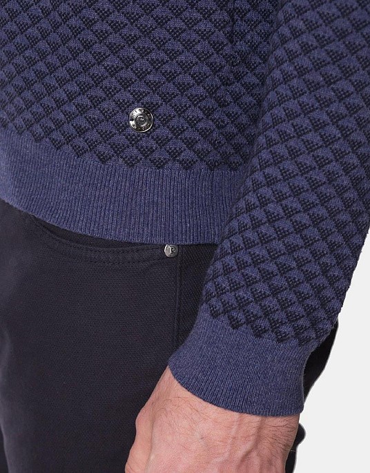 Пуловер Pierre Cardin із серії Royal Blend у синьому кольорі