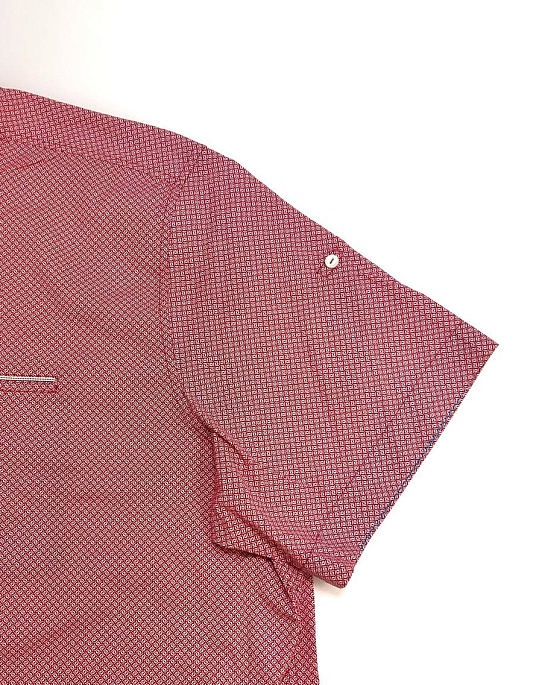 Рубашка Pierre Cardin с коротким рукавом из серии Cotton Comfort в розовом цвете