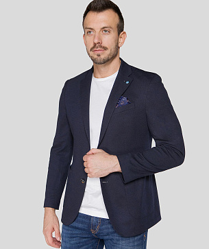Піджак Pierre Cardin із колекції Future Flex у темно-синьому кольорі