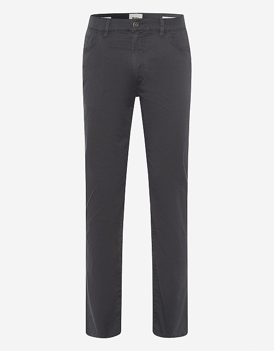 Мужские брюки – флеты Brax модель Cadiz ULTRALIGHT серого цвета