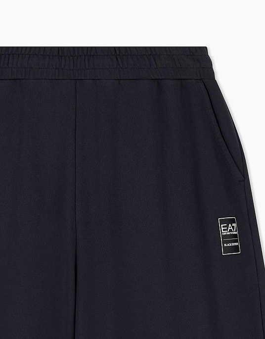 Мужской спортивный костюм EA7 Emporio Armani в черном цвете