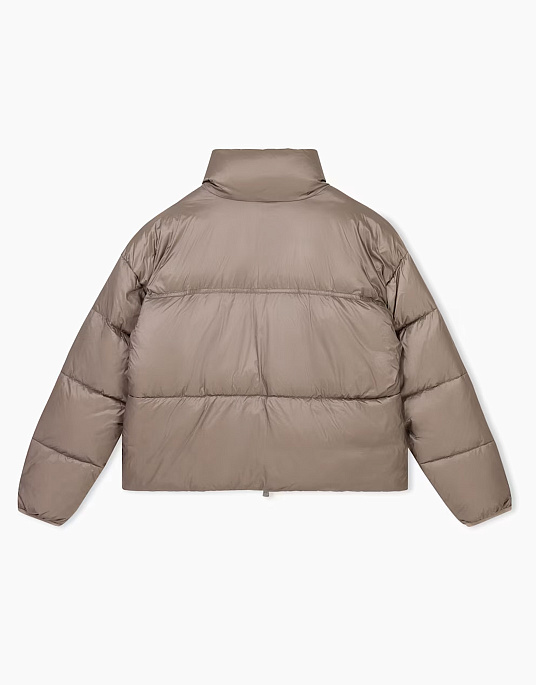 Жіноча куртка-бомбер EA7 Emporio Armani у сіро-бежевому кольорі
