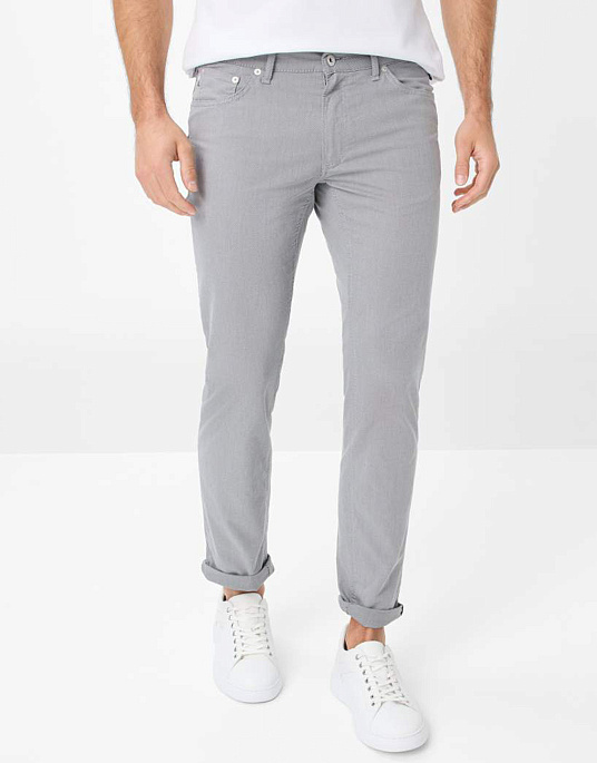Чоловічі брюки – флети Brax, модель Chuck Modern Fit, сірого кольору
