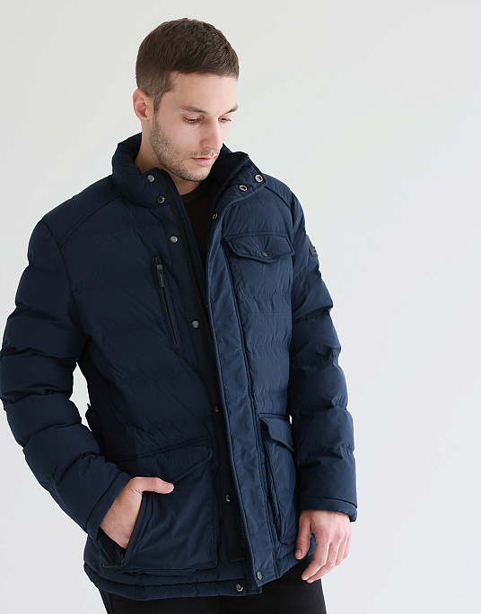 Классическая куртка Pierre Cardin синего цвета