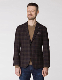 Піджак Pierre Cardin з колекції Voyage у коричневому кольорі у клітку