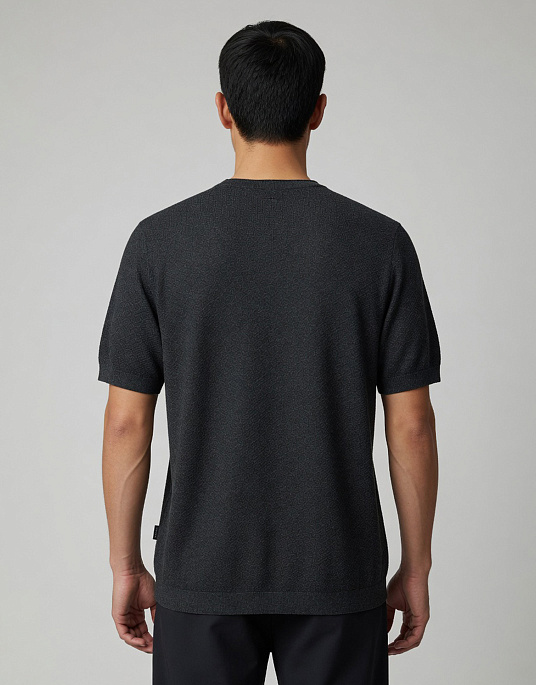 Фактурна футболка Bugatti в синьому кольорі