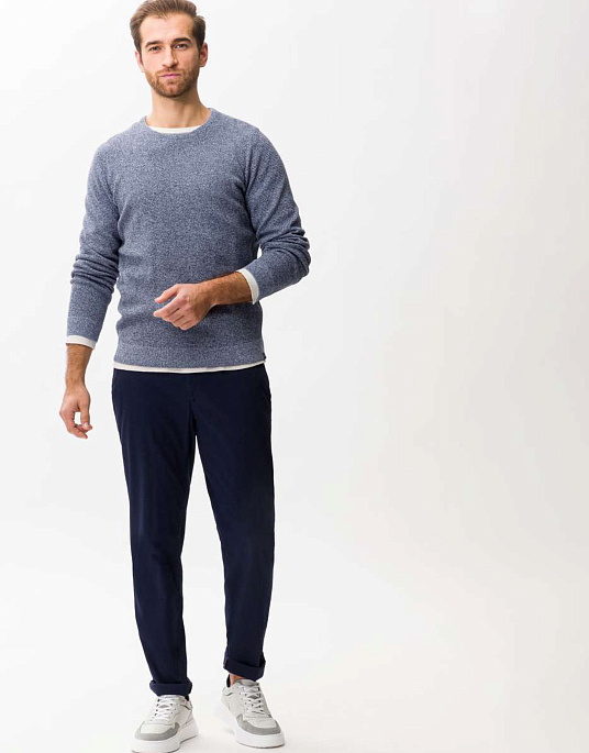 Чоловічі брюки-флети Brax FABIO HI-FLEX у темно-синьому кольорі