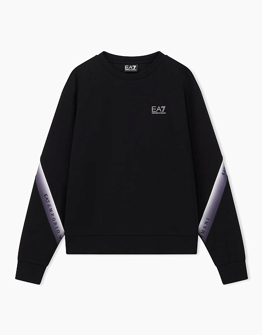 Жіночий світшот EA7 Emporio Armani у чорному кольорі