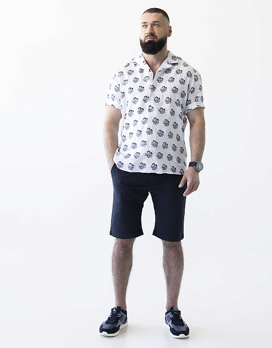 Рубашка Pierre Cardin с коротким рукавом с принтом