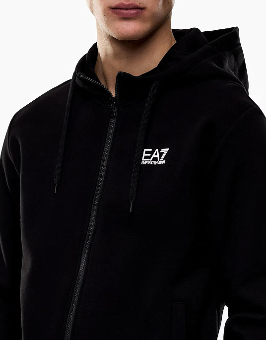 Чоловічий спортивний костюм EA7 Emporio Armani у чорному кольорі