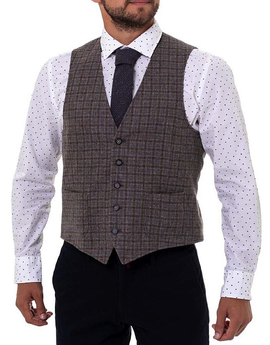 Жилет Pierre Cardin из коллекции Le Bleu в коричневом цвете