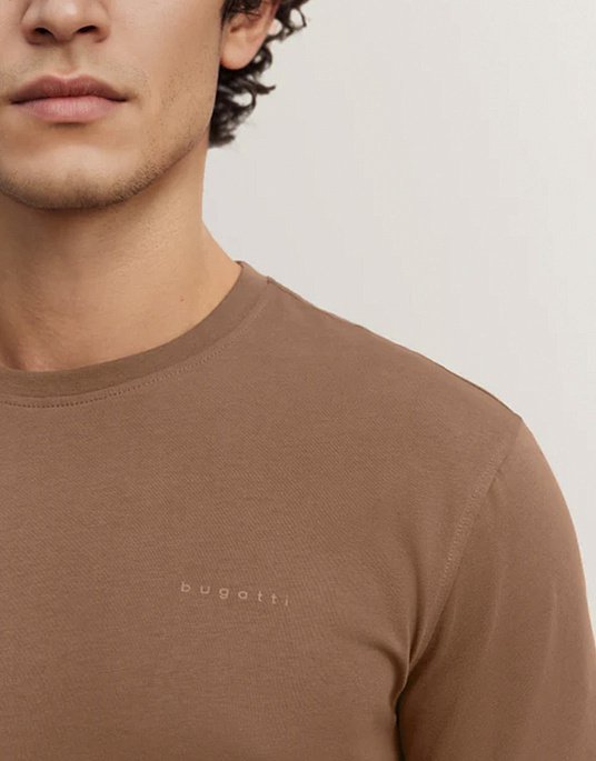 Футболка Bugatti у коричневому кольорі