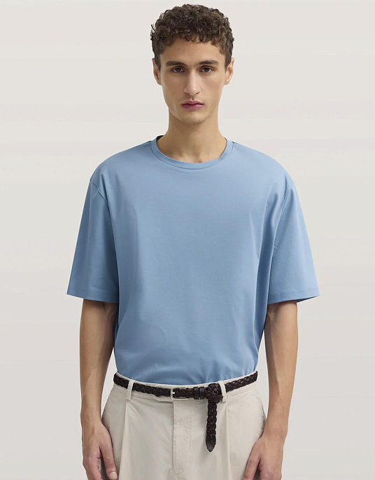 Футболка Bugatti серо-голубого цвета