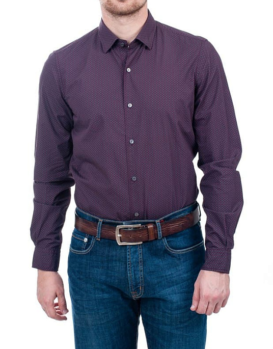 Рубашка Pierre Cardin в красном цвете с узором