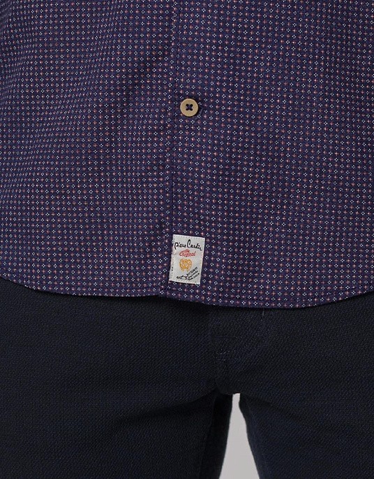 Рубашка Pierre Cardin из коллекции Denim Story в тёмно-синем цвете с узором