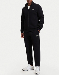 Мужской спортивный костюм EA7 Emporio Armani в черном цвете