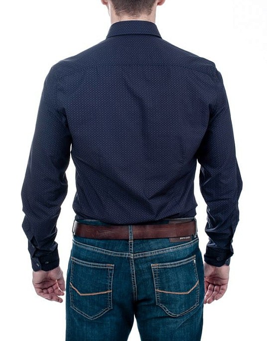 Сорочка Pierre Cardin у синьому кольорі з візерунком