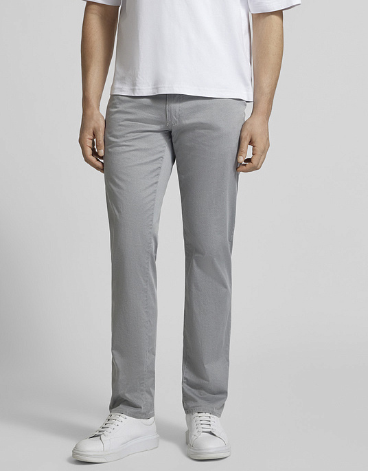 Мужские брюки-флеты Brax CADIZ ULTRALIGHT серого цвета