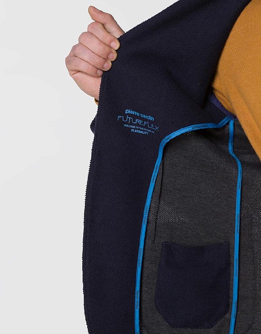 Піджак Pierre Cardin із колекції Future Flex у синьому кольорі