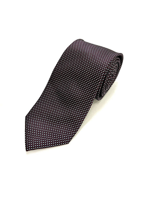 Краватка Pierre Cardin бордового кольору у крапку
