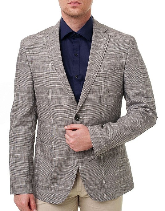 Пиджак  Pierre Cardin в клетку в сером цвете