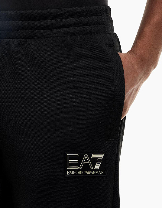 Чоловічий спортивний костюм EA7 Emporio Armani у чорному кольорі