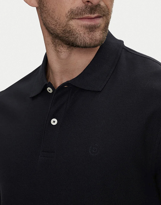 Поло Bugatti чорного цвета