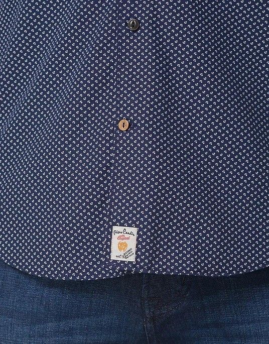 Сорочка Pierre Cardin із серії Denim Story у синьому кольорі з візерунком