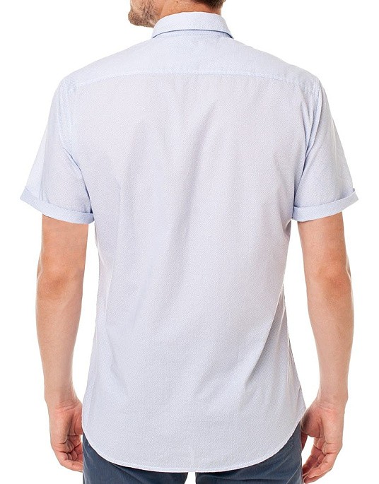 Сорочка Pierre Cardin з коротким рукавом із колекції Denim Academy у блакитному кольорі