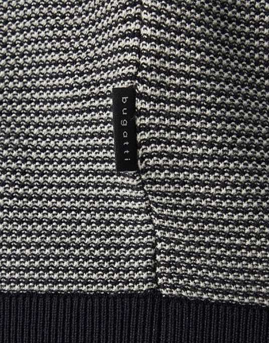 Фактурна футболка Bugatti темно-синього кольору