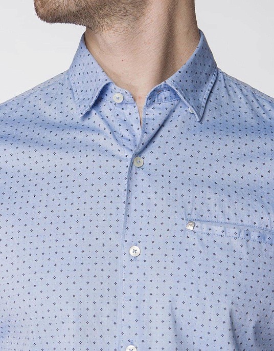 Сорочка Pierre Cardin у блакитному кольорі з візерунком